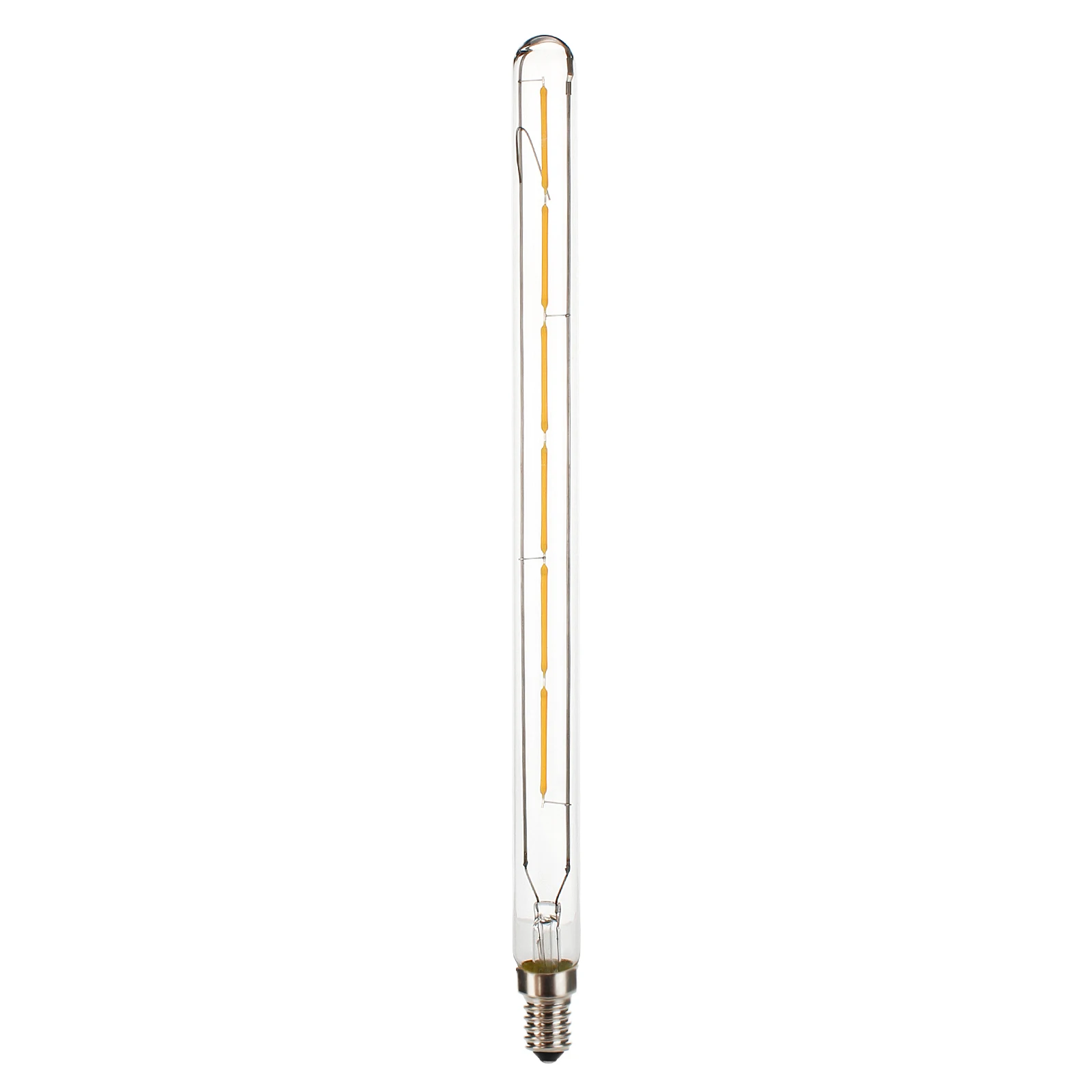 3W 4W 6W T20 E14 LED Tube Light Bulb SES Vintage Retro Filament COB 220V 240V Tubular Antique Lamp 2700K Warm White Glass Shell