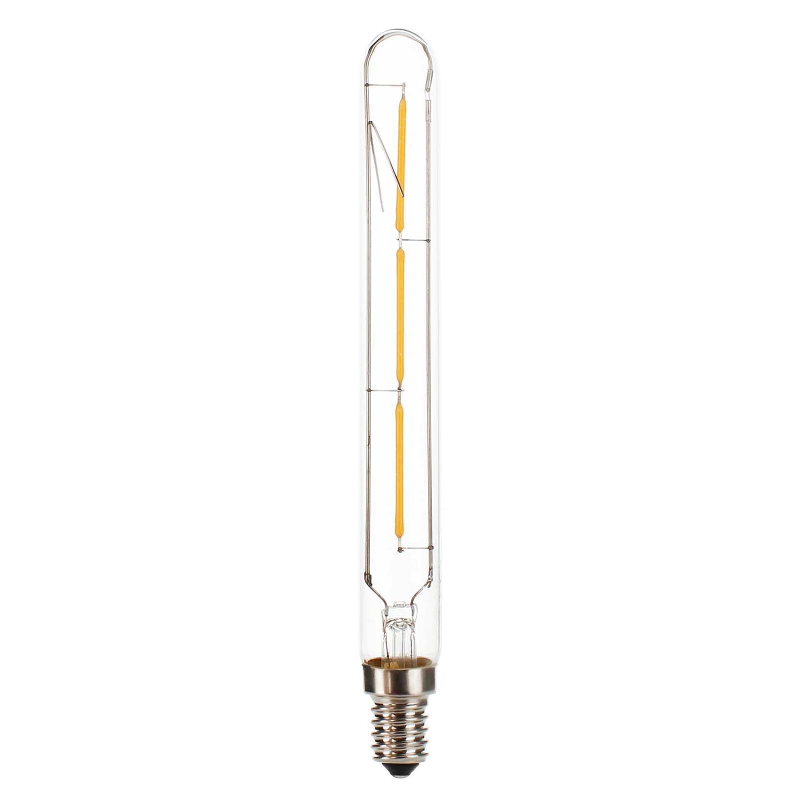 3W 4W 6W T20 E14 LED Tube Light Bulb SES Vintage Retro Filament COB 220V 240V Tubular Antique Lamp 2700K Warm White Glass Shell