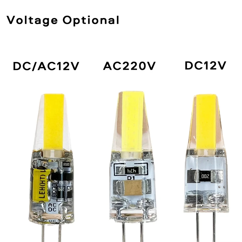 10PCS NEW Dimmable Mini G4 LED COB Lamp 6W Bulb AC DC 12V 220V Candle Lights Replace 30W 40W Halogen for Chandelier Spotlight