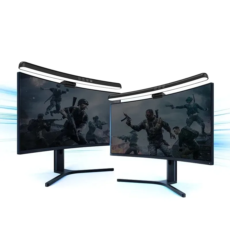 Monitor Light Bar Straight/Curved with RGB Backlight Computer Screen Lamp Eye Caring Touch Atmosphere Lights For Gaming Room