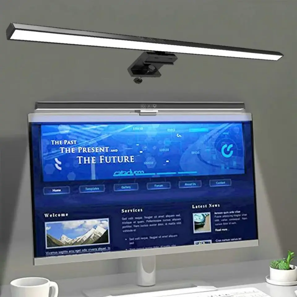 Monitor Light Bar Straight/Curved with RGB Backlight Computer Screen Lamp Eye Caring Touch Atmosphere Lights For Gaming Room
