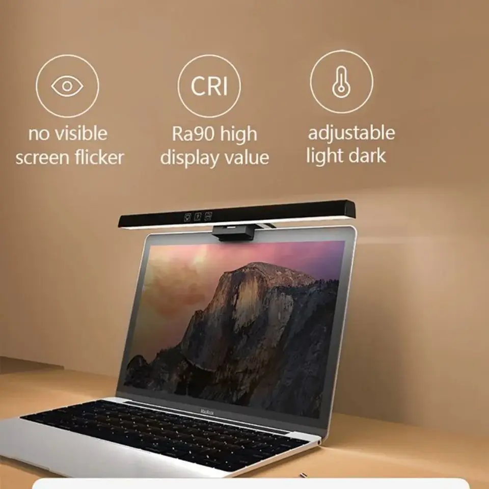 Monitor Light Bar Straight/Curved with RGB Backlight Computer Screen Lamp Eye Caring Touch Atmosphere Lights For Gaming Room