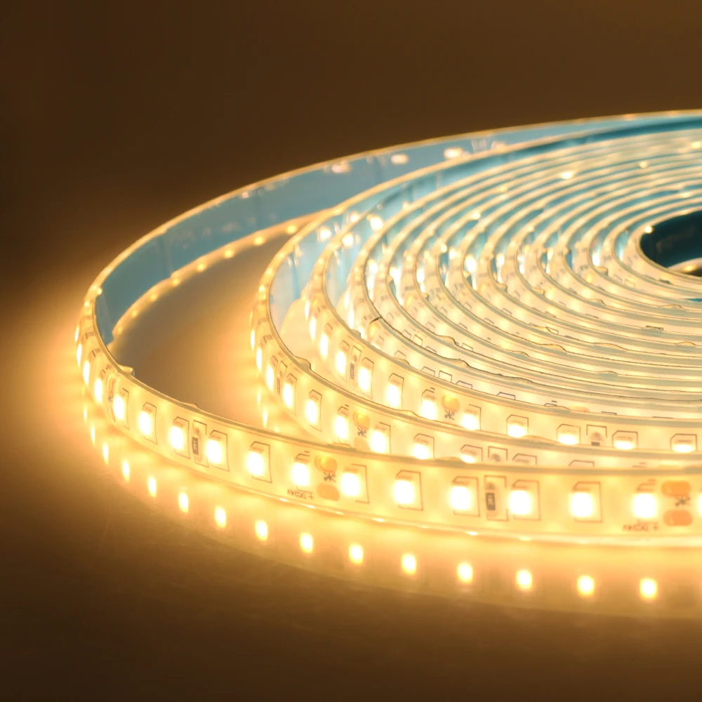 24V IP68 Waterproof LED Strip 120Leds White/Pink/Yellow/Red/Ice Blue/Green Swimming Pool Home Decor Flexible Ribbon Rope Light