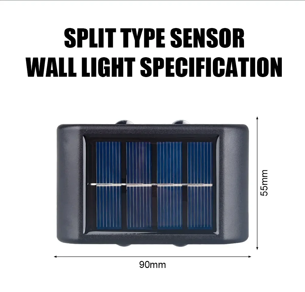 Solar LED Light Outdoor Solar Lighting Lamp Streetlights Exterior Decoration Garland Waterproof Solar Garden Light Wall Light