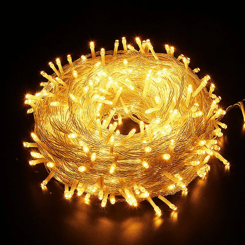 holiday Led christmas lights outdoor 20M 10M led string lights decoration for party holiday wedding Garland