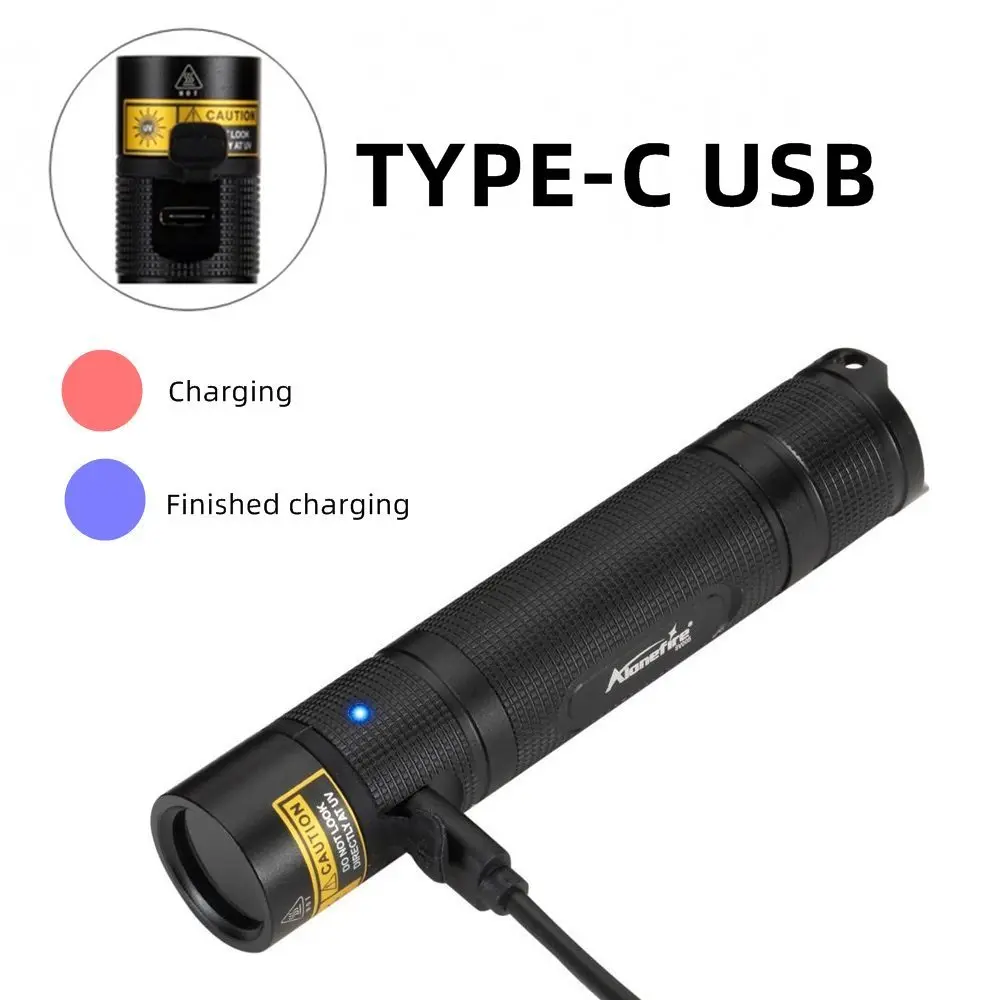 10W 365/405nm UV Flashlight USB Rechargeable Ultraviolet Blacklight Torch Pet Urine Cat Tinea Money Ore Scorpion Detection Lamp