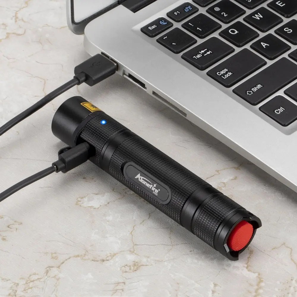 10W 365/405nm UV Flashlight USB Rechargeable Ultraviolet Blacklight Torch Pet Urine Cat Tinea Money Ore Scorpion Detection Lamp