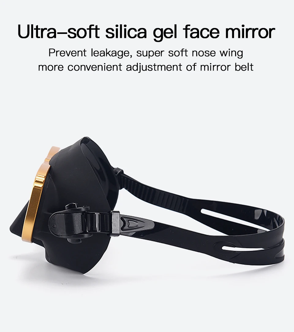 Apollo Similar Alloy Frame Free Diving Masks Swimming Glasses Low Volume 65cc Scuba diving Mask Snorkeling Wet Tube Equipment