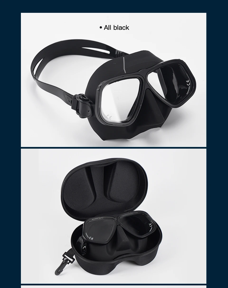 Apollo Similar Alloy Frame Free Diving Masks Swimming Glasses Low Volume 65cc Scuba diving Mask Snorkeling Wet Tube Equipment