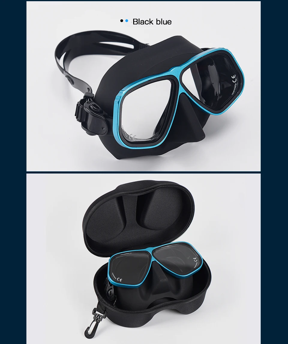Apollo Similar Alloy Frame Free Diving Masks Swimming Glasses Low Volume 65cc Scuba diving Mask Snorkeling Wet Tube Equipment