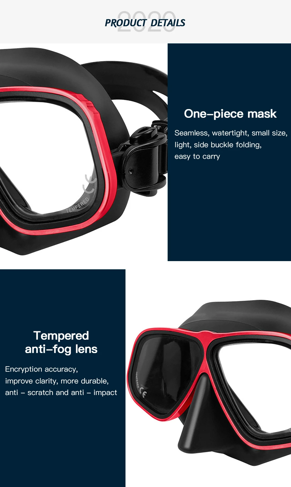 Apollo Similar Alloy Frame Free Diving Masks Swimming Glasses Low Volume 65cc Scuba diving Mask Snorkeling Wet Tube Equipment