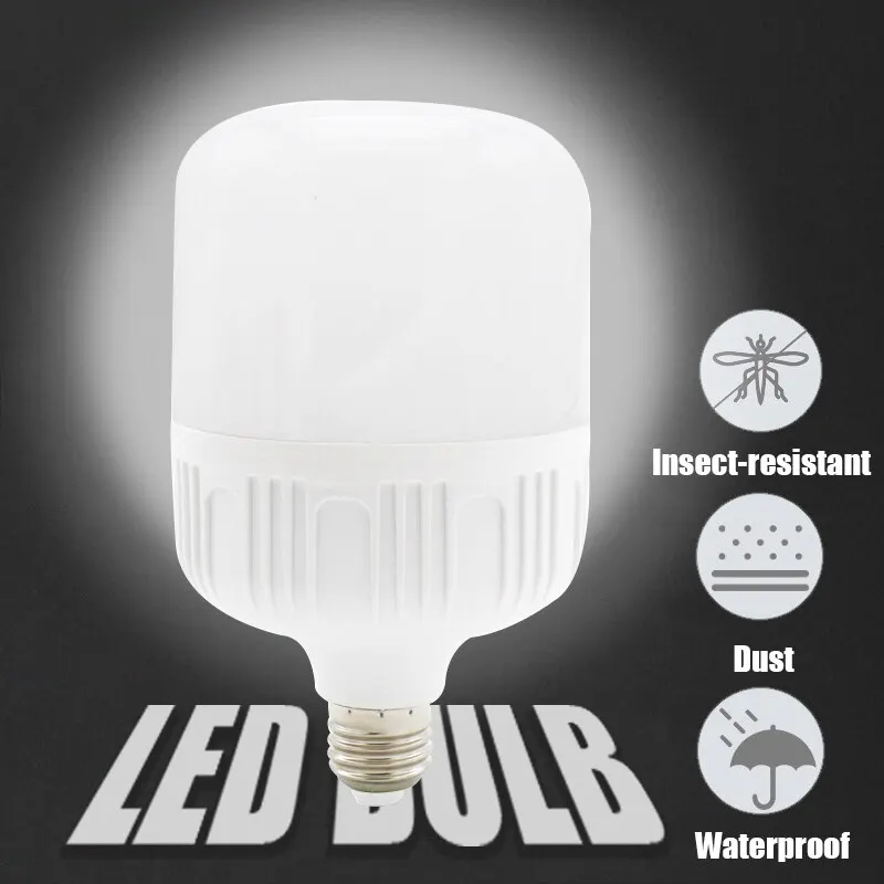 LED Bulbs Sound Motion Sensor Auto On/Off Light AC 220V E27 Cold White Photosensitive Lamp for Home Stairs Warehouse Garage