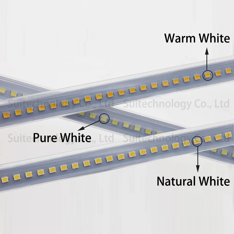5Pcs AC220V LED Tube LED Light Bar Strip 20-60CM SMD2835 Rigid Strip Energy Saving For Counter Light Showcase Light Source
