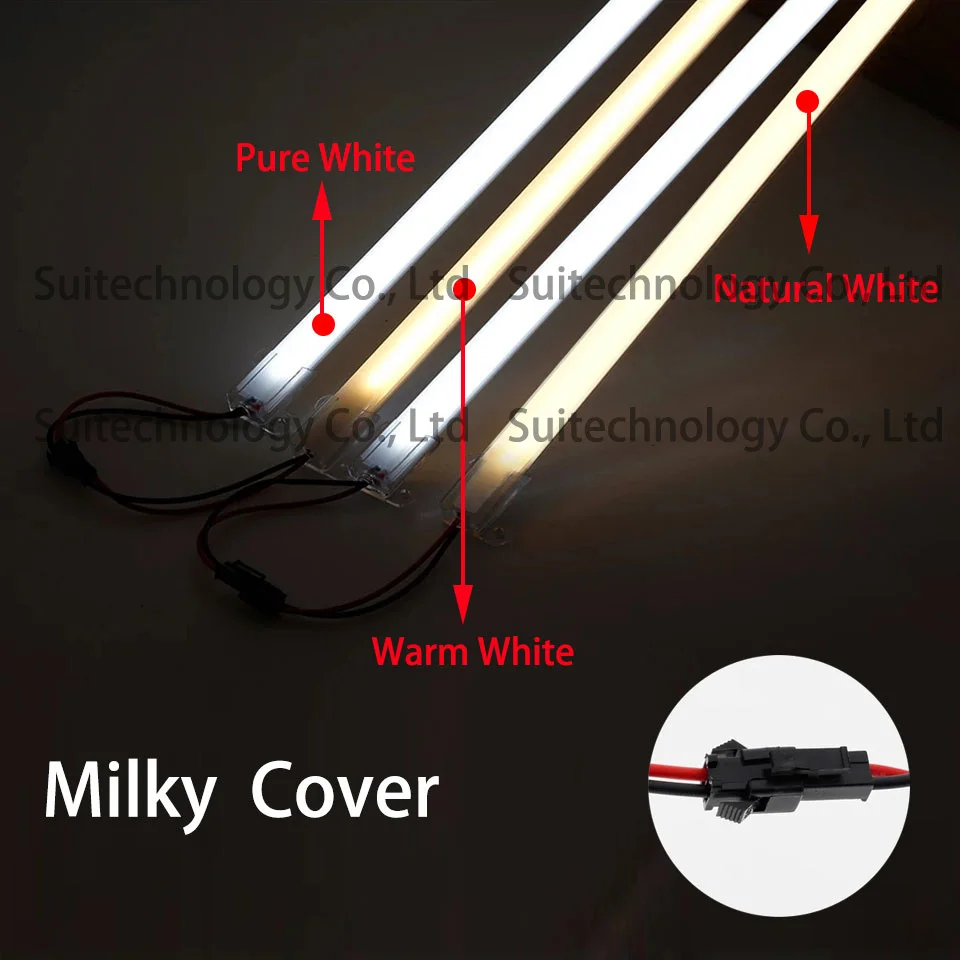 5Pcs AC220V LED Tube LED Light Bar Strip 20-60CM SMD2835 Rigid Strip Energy Saving For Counter Light Showcase Light Source