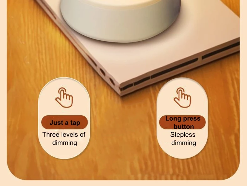 LED Night Lights 3 Colors Dimmable Touch Switch Table Lamp Portable Table Bedside Lamps for Bedroom Bedside Lighting Decoration