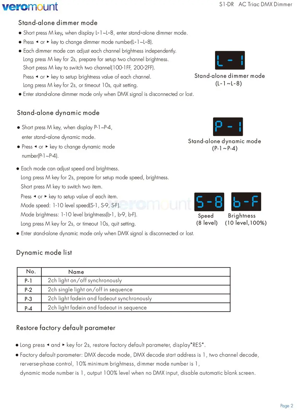 Skydance S1-D S1-D1 S1-DR AC Triac DMX Dimmer DIN Rail 2CH*1.5A 2CH*1A 1CH*2A AC Phase-cut DMX LED Dimmer Controller AC110V 220V