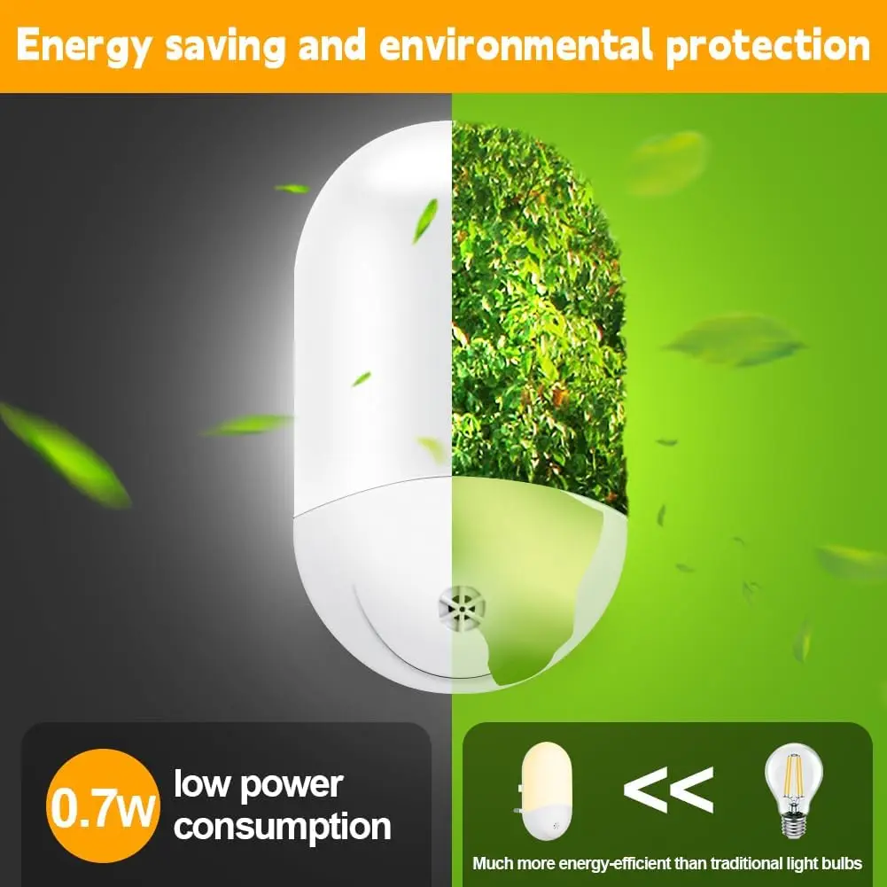 Baby Night Lamp Warm LED Bedside Lamp with Plug-in Wall Remote Control Kawaii Room Decor RGB Multicolor Light