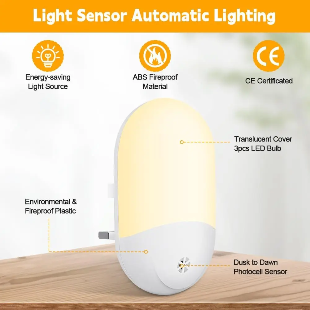 Baby Night Lamp Warm LED Bedside Lamp with Plug-in Wall Remote Control Kawaii Room Decor RGB Multicolor Light