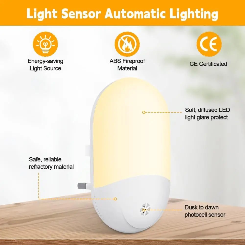 Baby Night Lamp Warm LED Bedside Lamp with Plug-in Wall Remote Control Kawaii Room Decor RGB Multicolor Light