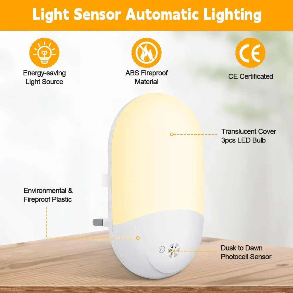 Baby Night Lamp Warm LED Bedside Lamp with Plug-in Wall Remote Control Kawaii Room Decor RGB Multicolor Light