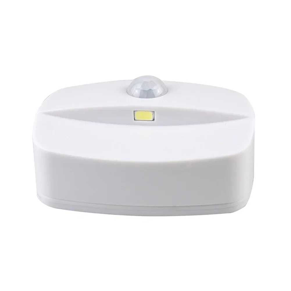 PIR Motion Sensor Night Light LED Intelligent Under Cabinet Light Battery Power Wireless Night Lamp for Bedroom Hallway Stairs