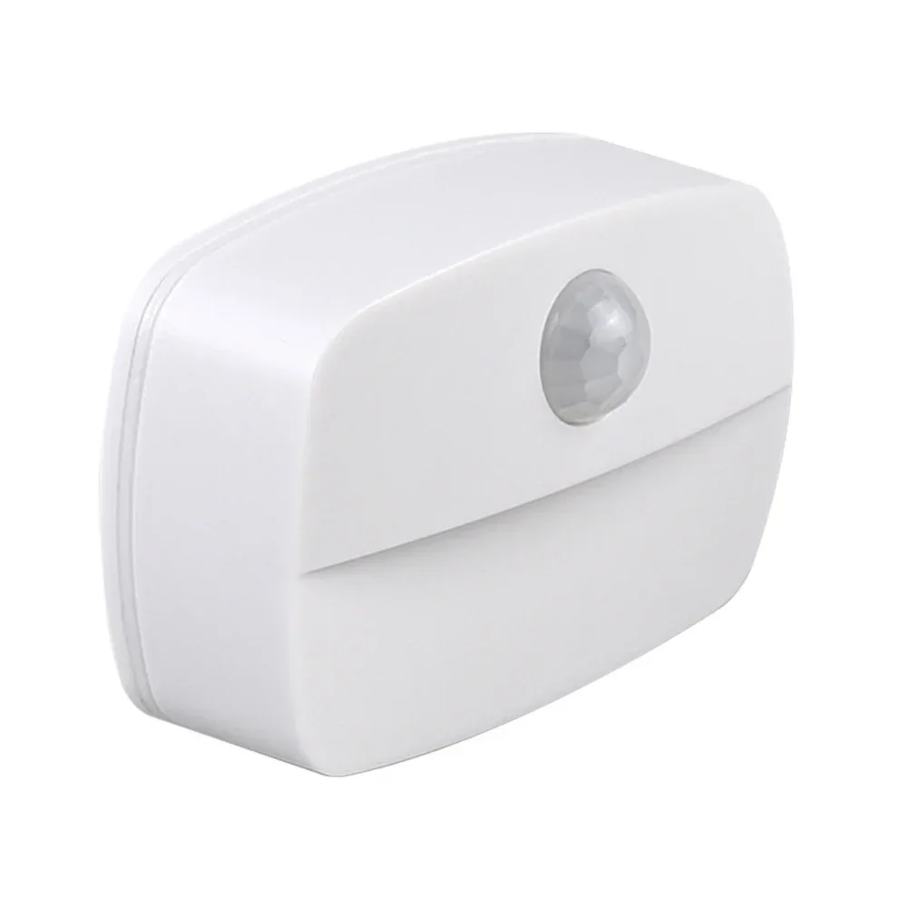 PIR Motion Sensor Night Light LED Intelligent Under Cabinet Light Battery Power Wireless Night Lamp for Bedroom Hallway Stairs