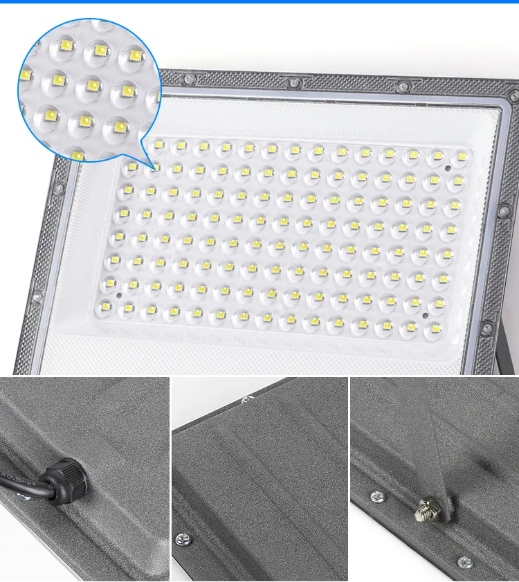 Led Floodlight Outdoor IP66 Waterproof 50W 100W 200W 300W 500W 220V Reflector LED Garden Lighting Street Lamp Wall Flood Lights