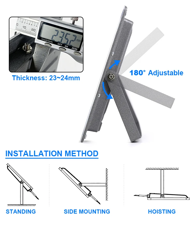Led Floodlight Outdoor IP66 Waterproof 50W 100W 200W 300W 500W 220V Reflector LED Garden Lighting Street Lamp Wall Flood Lights