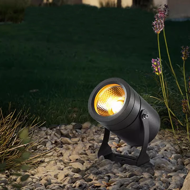 Outdoor Spotlight 220V Waterproof LED Floodlight 1W 3W 5W 7W 10W 12W 15W Outdoor Garden Wall Lawn Light Landscape Courtyard Tree
