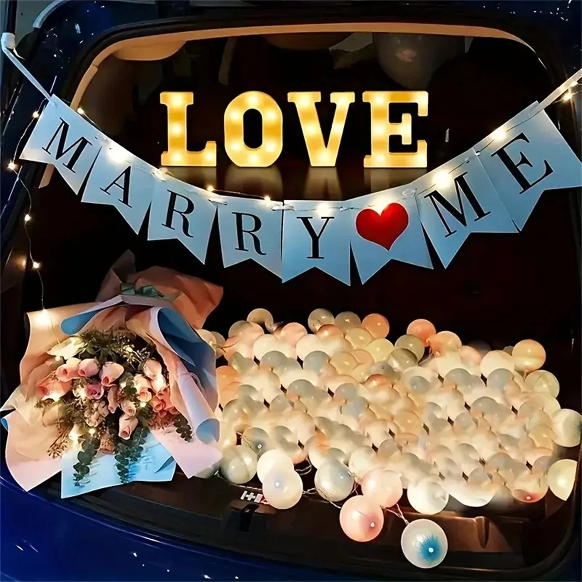 1PC 16cm LED Letter Light, Luminous Letter and Number Night Light, Suitable for Home, Bar, Wedding, Birthday Party Decoration