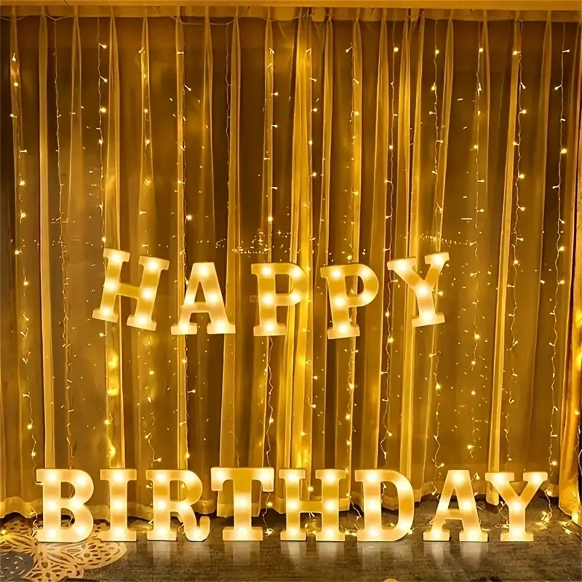 1PC 16cm LED Letter Light, Luminous Letter and Number Night Light, Suitable for Home, Bar, Wedding, Birthday Party Decoration