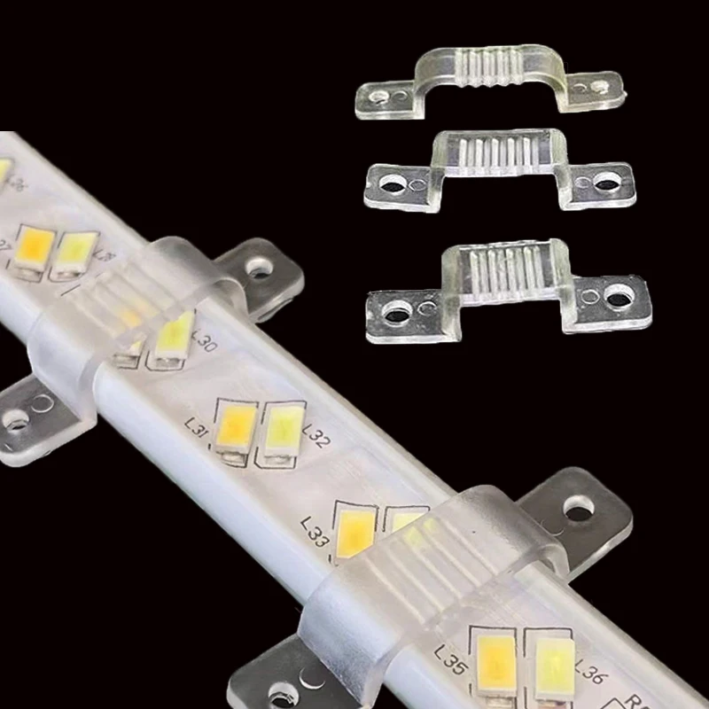 LED Strip Lights Connector LED Cable Organizer Clip Cable Management For W5-20mm Neon Led Tape 110V 220V 24V Wire Manager Holder