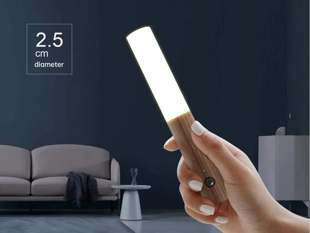 1pc Intelligent Human Body Induction Night Light, LED Rechargeable Corridor Cabinet Wall Light, Household Toilet Wall Induction