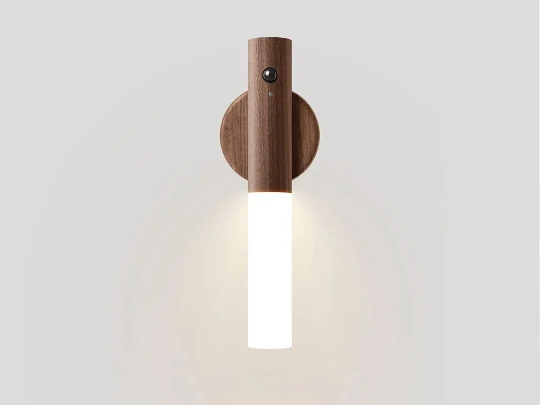 1pc Intelligent Human Body Induction Night Light, LED Rechargeable Corridor Cabinet Wall Light, Household Toilet Wall Induction
