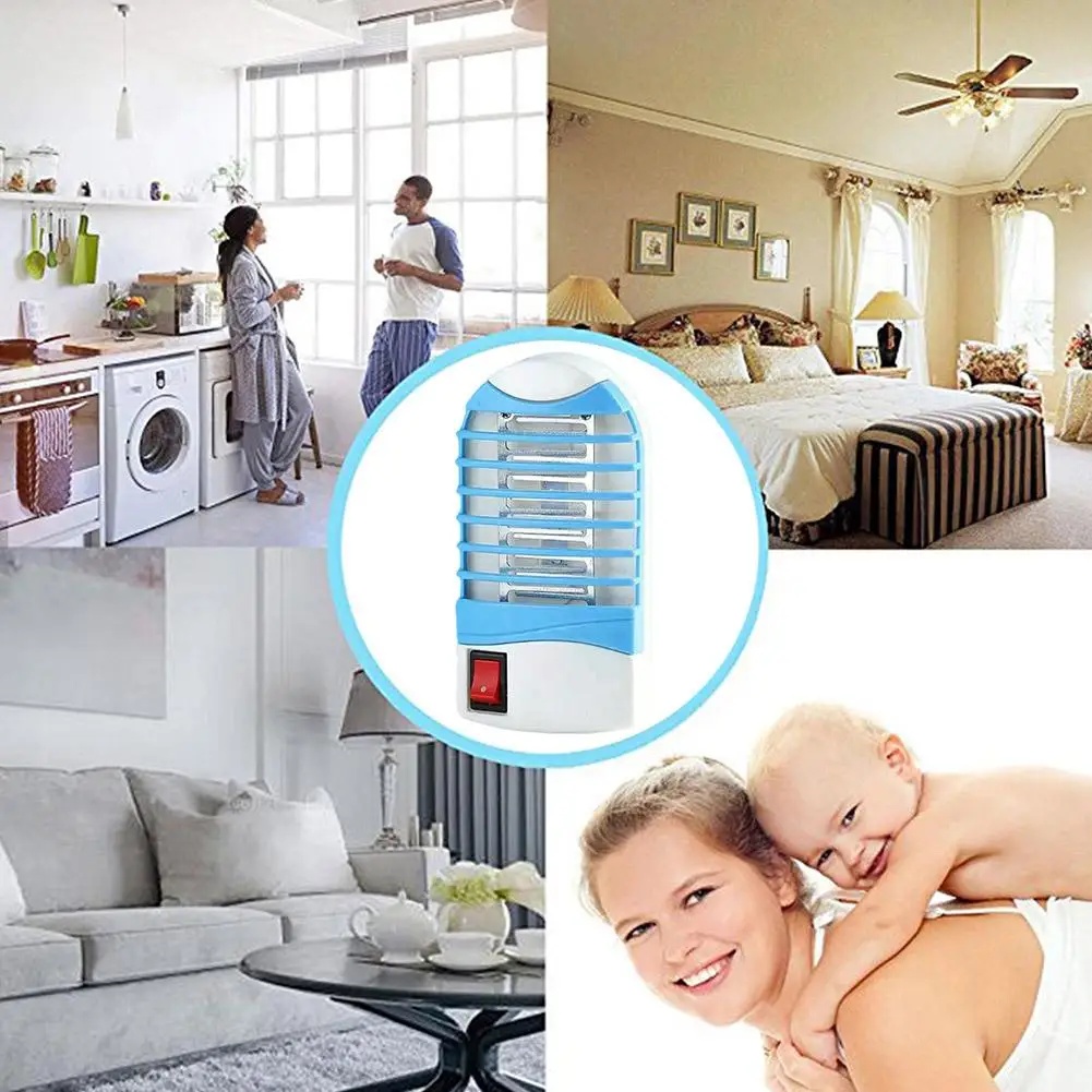 Summer Electric Mosquito Light Worm Killing Blue Light Mosquito Light Mosquitoes Bedroom Repellent Outdoor Portable Trap Indoor