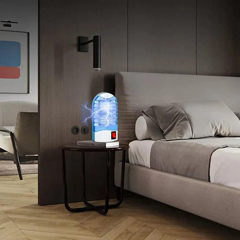 Summer Electric Mosquito Light Worm Killing Blue Light Mosquito Light Mosquitoes Bedroom Repellent Outdoor Portable Trap Indoor