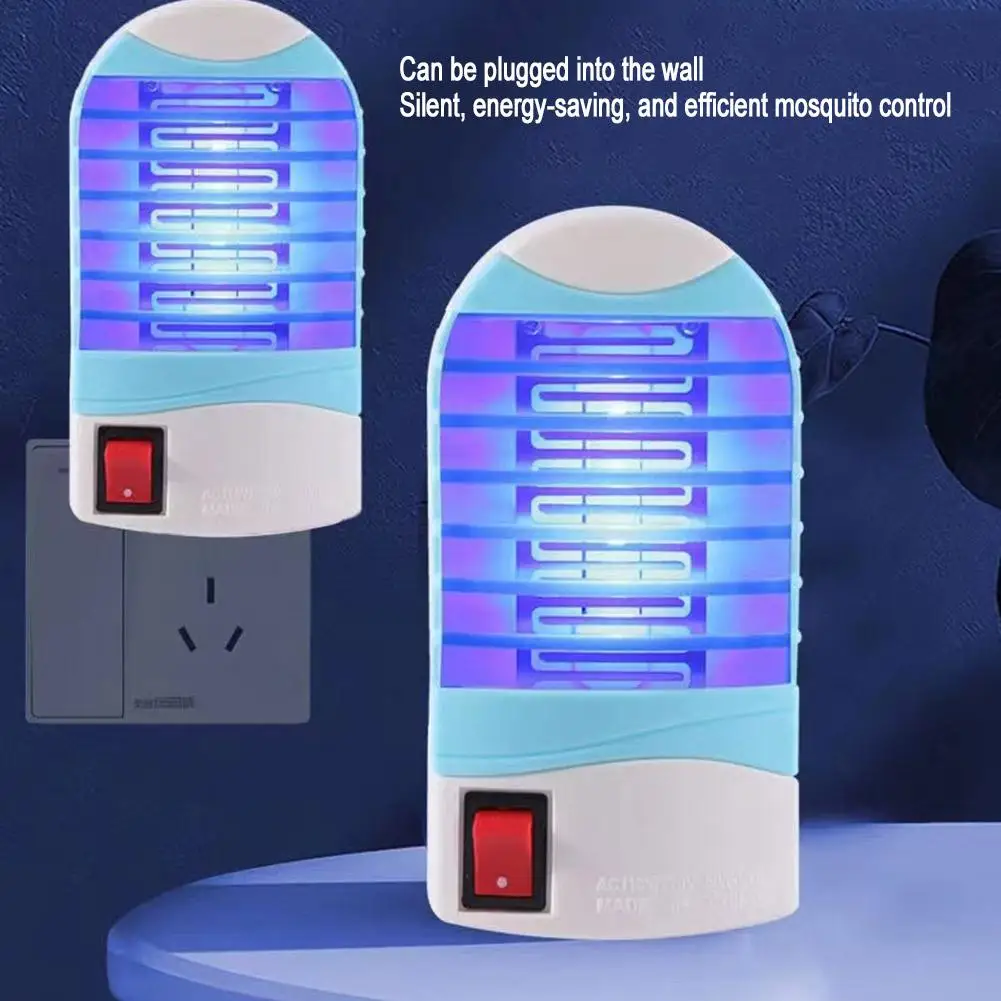 Summer Electric Mosquito Light Worm Killing Blue Light Mosquito Light Mosquitoes Bedroom Repellent Outdoor Portable Trap Indoor