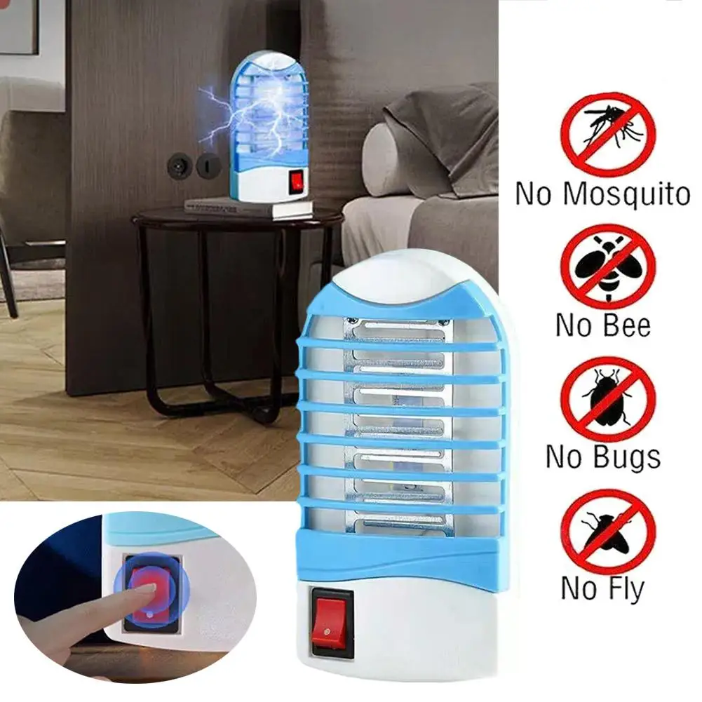 Summer Electric Mosquito Light Worm Killing Blue Light Mosquito Light Mosquitoes Bedroom Repellent Outdoor Portable Trap Indoor