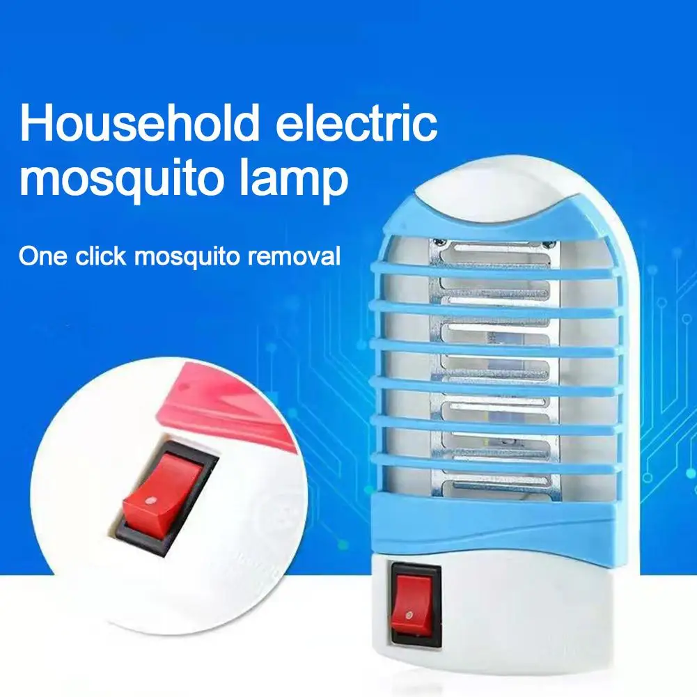 Summer Electric Mosquito Light Worm Killing Blue Light Mosquito Light Mosquitoes Bedroom Repellent Outdoor Portable Trap Indoor