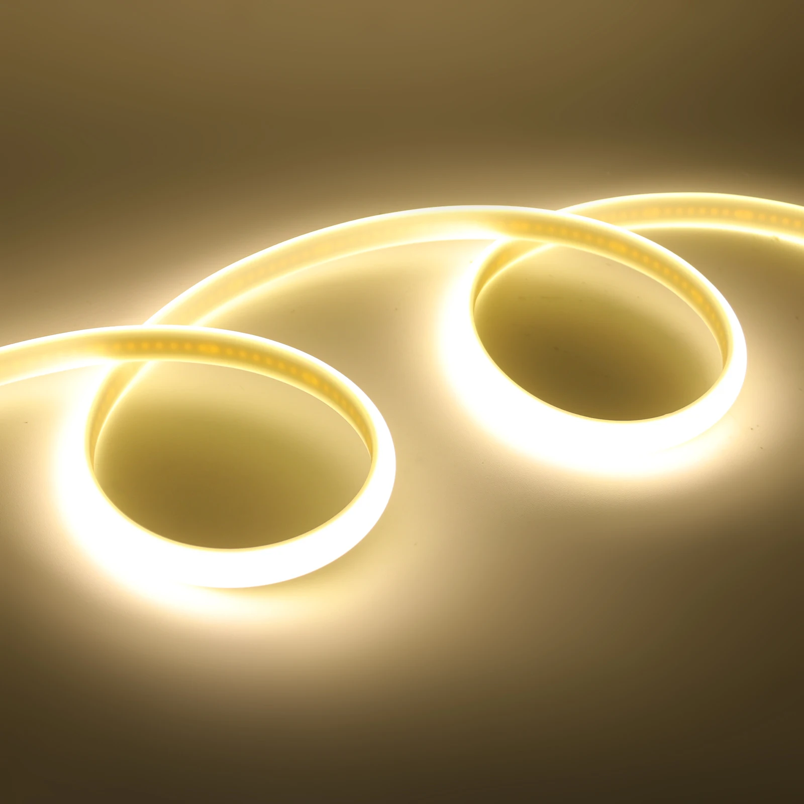 220V COB LED Strip Lights 288LEDs/m Waterproof LED Strip with Dimmer/Switch and Plug 0.5m 5m 10m 20m 35m Flexible Tape for Home