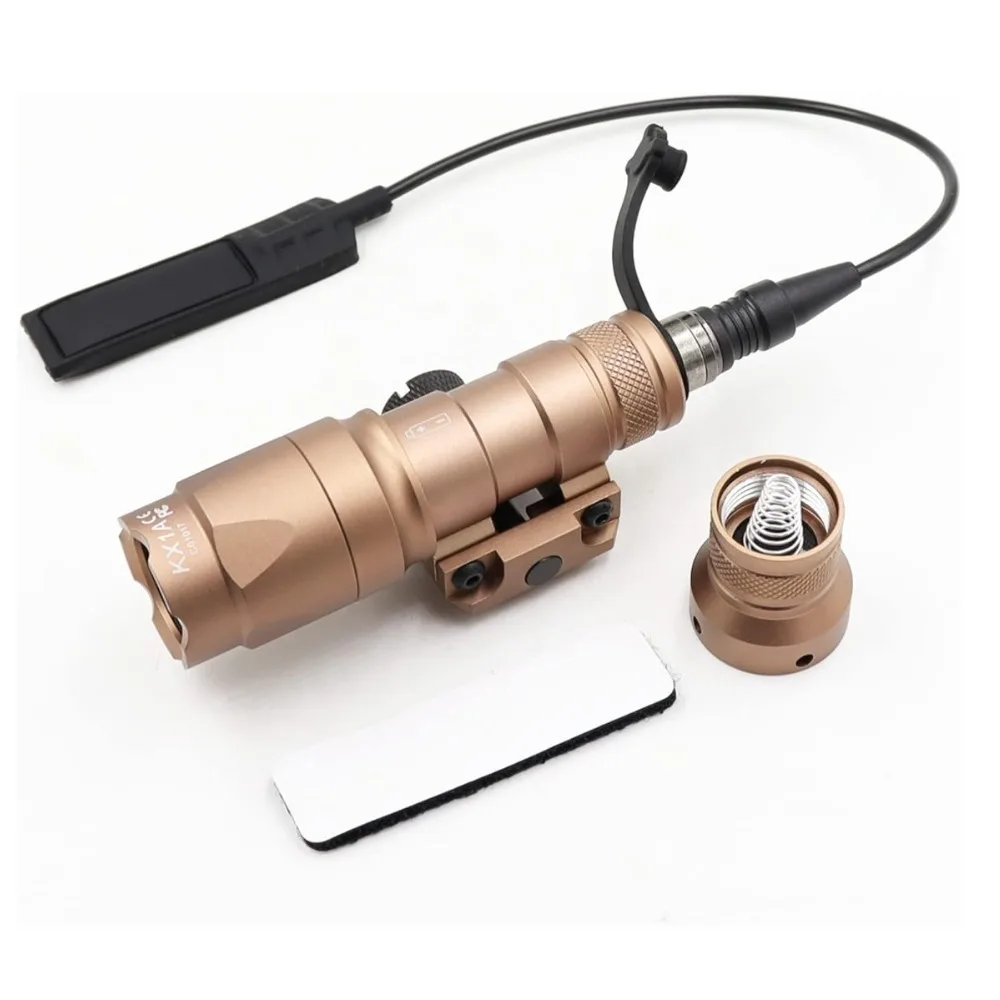 M300A M600C Tactical LED Flashlight Weapon Scout Light Fit 20mm Picatinny Rail Hunting Airsoft Accessory for Outdoor Hunting