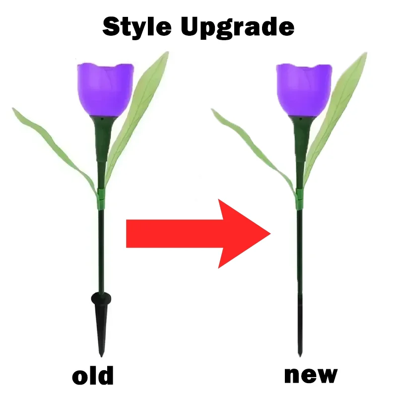 Solar Tulip Flower Lights Outdoor LED Waterproof Garden Stake Lawn Decor Yard Party Decoration Warm White Solar Outdoor Light