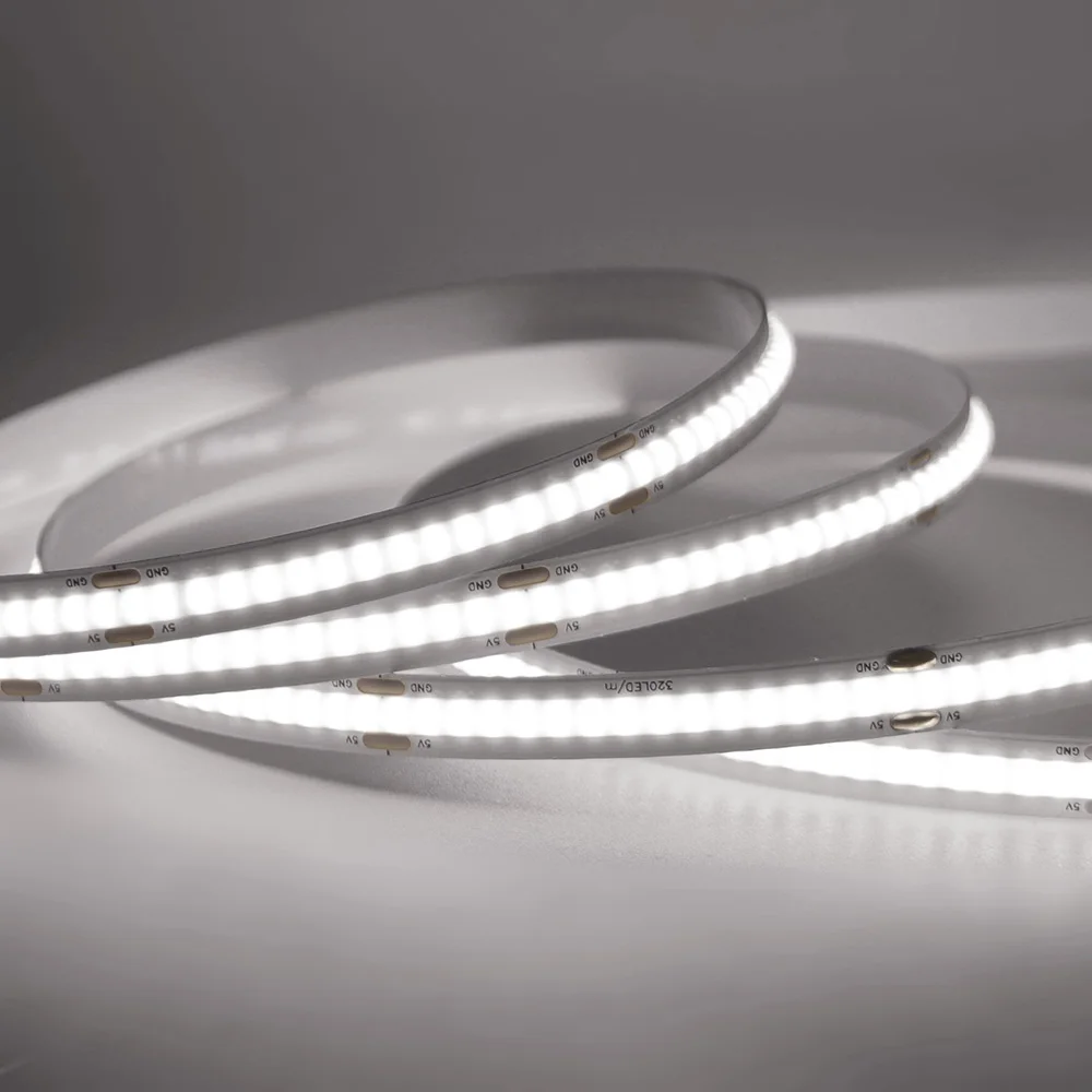 Motion Sensor 5V Led COB Light Strip Battery Usb Powered Auto ON/OFF Liner Lighting Diode for Cabinet Wardrobe Kitchen Staircase