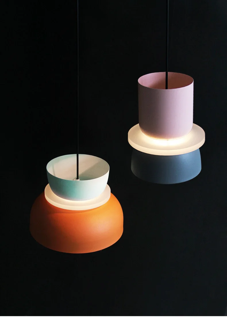 New Modern Pendant Lamp Led Nordic Hanging Suspension Bedside Living Bedroom Study Bar Dining Room Lighting Macaron Decor Lights