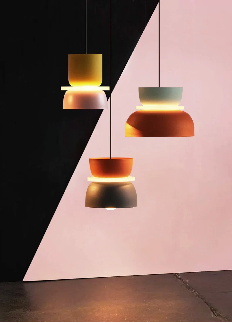 New Modern Pendant Lamp Led Nordic Hanging Suspension Bedside Living Bedroom Study Bar Dining Room Lighting Macaron Decor Lights