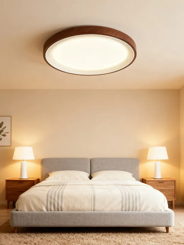 Modern Living Room Ceiling Light Bedroom Circular Chandelier Villa Kitchen Shrink LED Lamp Channel Lamp 3 Color Change Lamplight