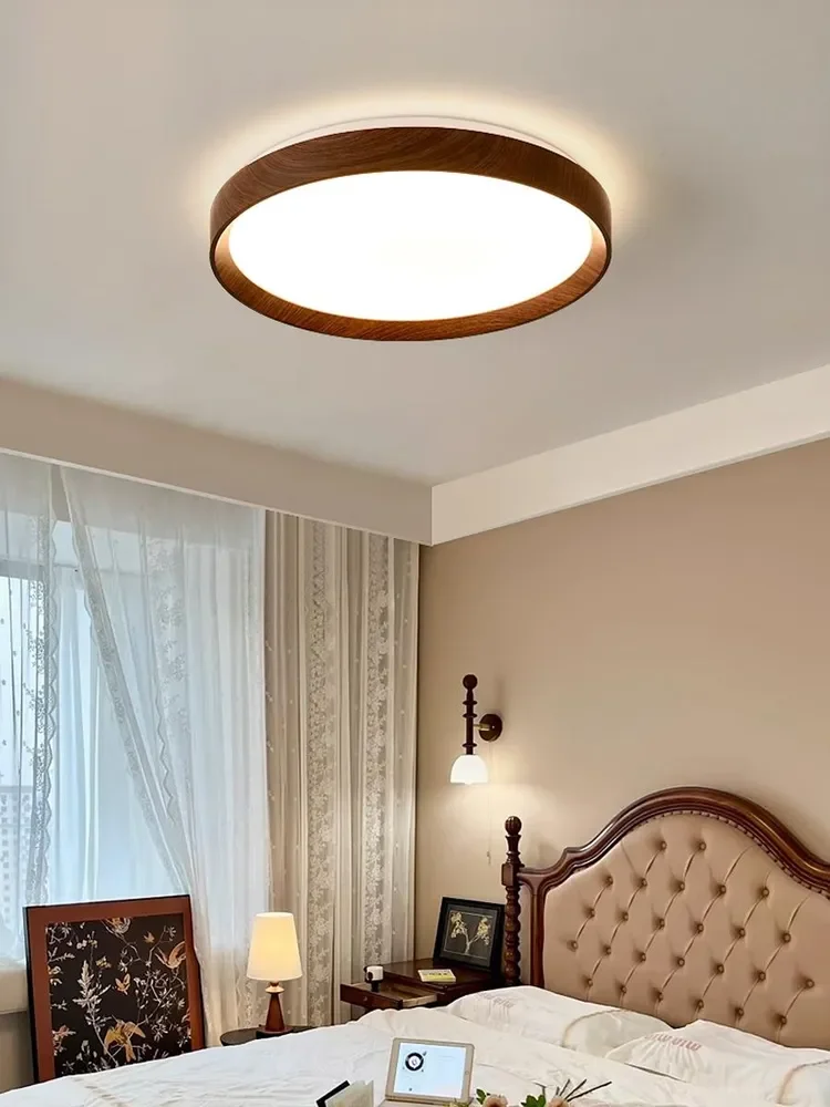 Modern Living Room Ceiling Light Bedroom Circular Chandelier Villa Kitchen Shrink LED Lamp Channel Lamp 3 Color Change Lamplight