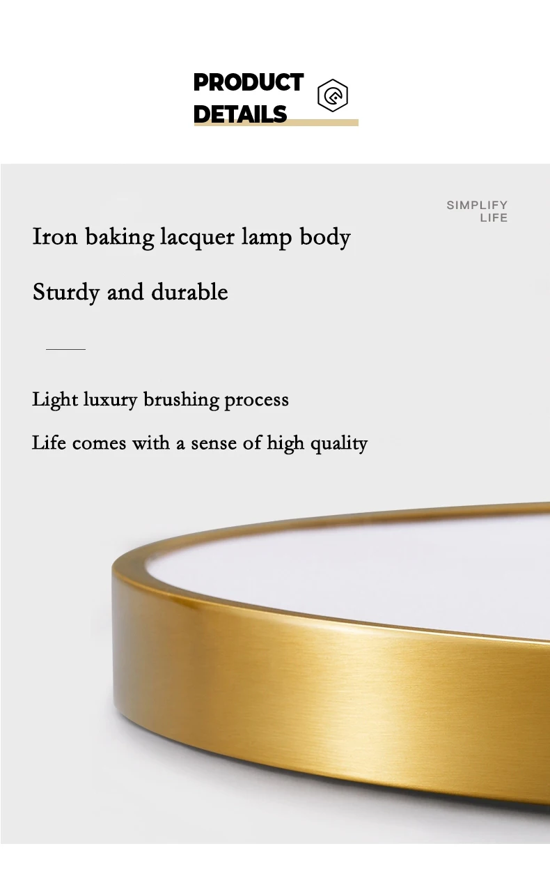 Modern Living Room Ceiling Light Bedroom Circular Chandelier Villa Kitchen Shrink LED Lamp Channel Lamp 3 Color Change Lamplight