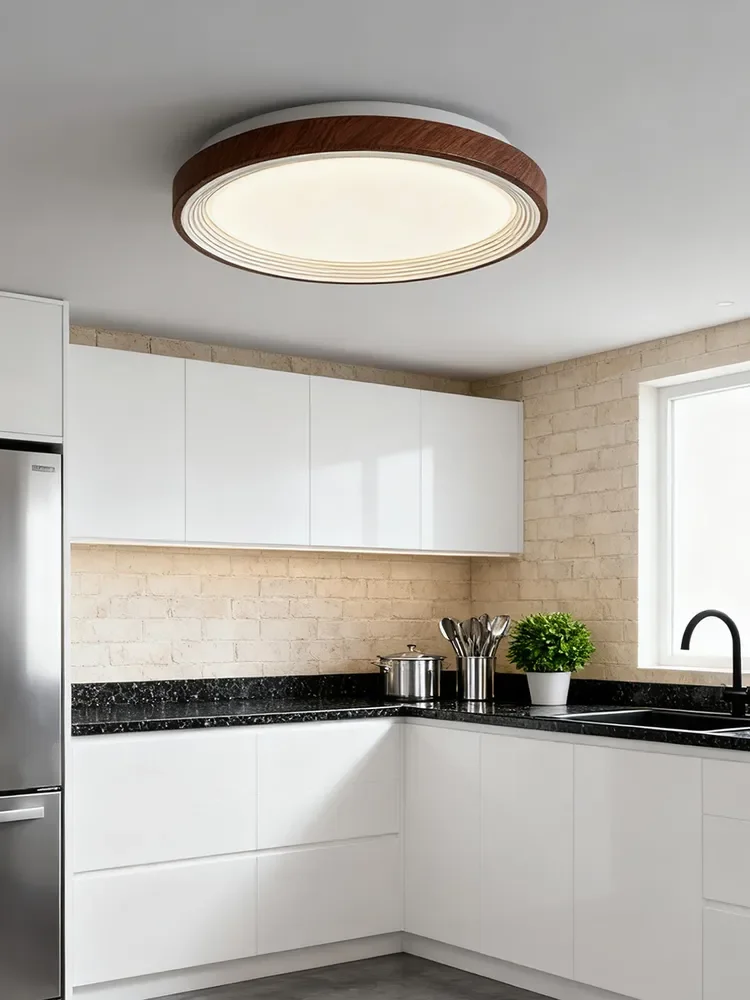 Modern Living Room Ceiling Light Bedroom Circular Chandelier Villa Kitchen Shrink LED Lamp Channel Lamp 3 Color Change Lamplight