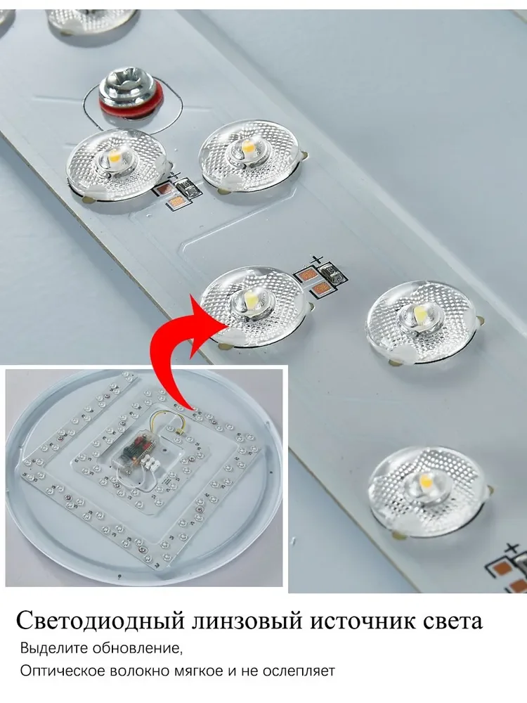 Modern Living Room Ceiling Light Bedroom Circular Chandelier Villa Kitchen Shrink LED Lamp Channel Lamp 3 Color Change Lamplight